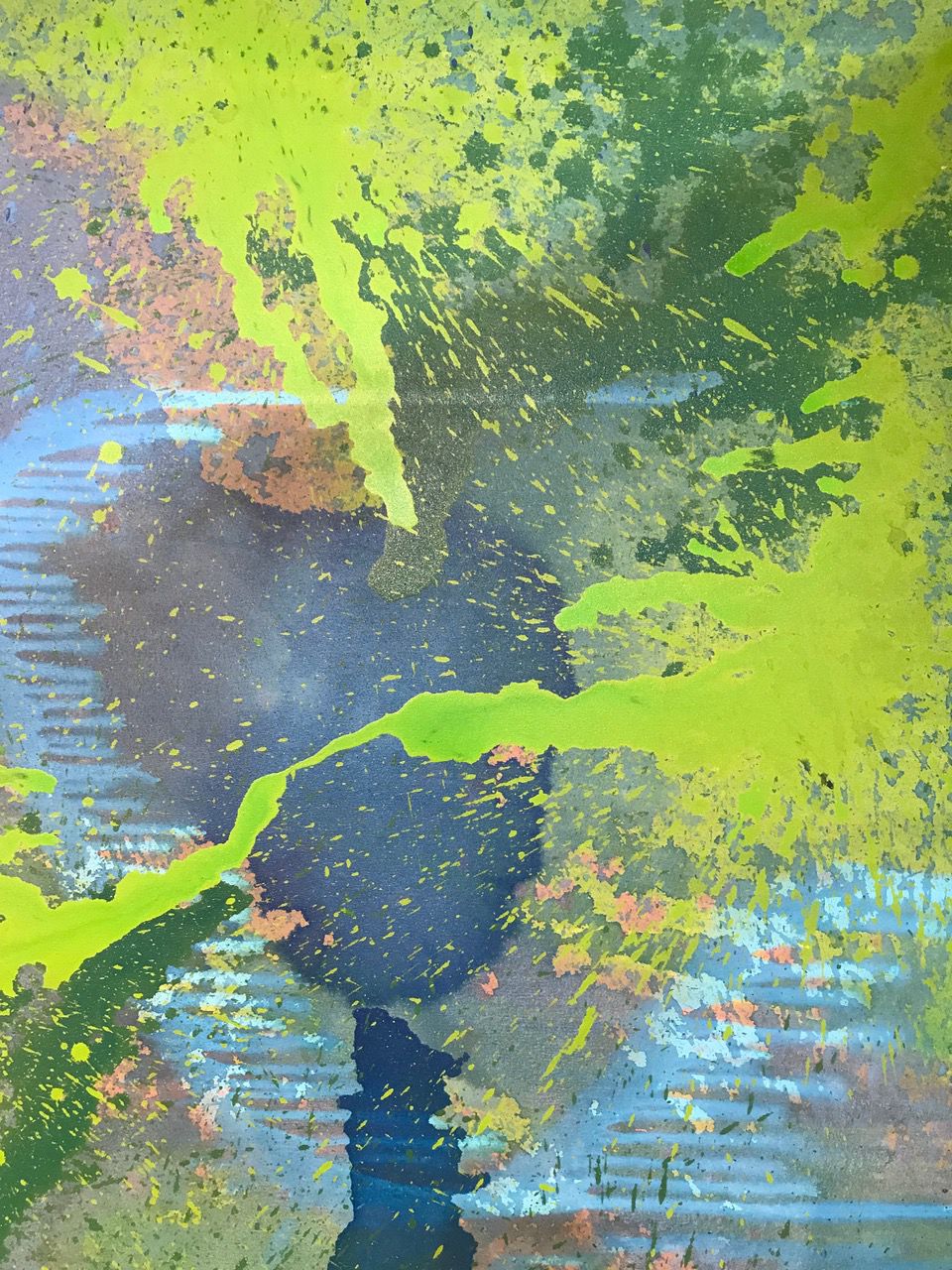 Painting by Quincy Owens in "Throw Caution"